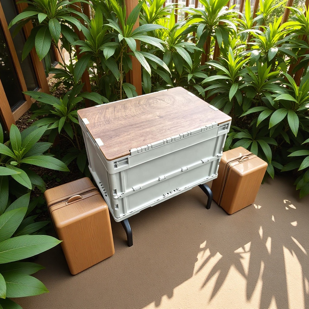 Moon Chair, outdoor foldable dining table, lounge chair, outdoor folding chair, multi-functional and portable