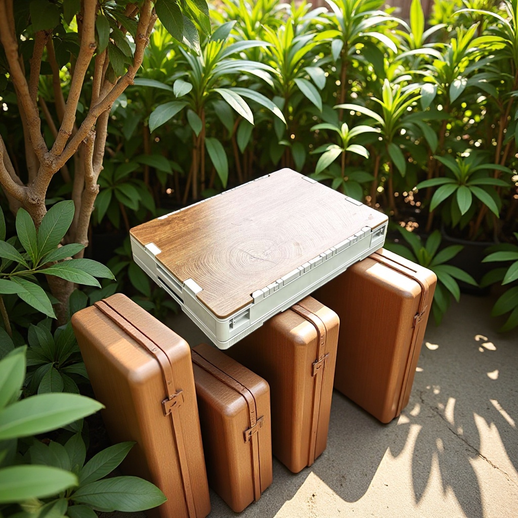 Moon Chair, outdoor foldable dining table, lounge chair, outdoor folding chair, multi-functional and portable Application Scenario