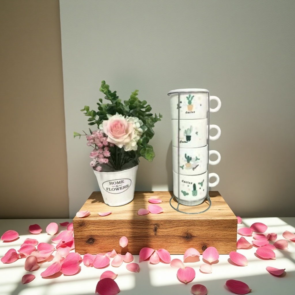 Haokai High borosilicate Cup set, ceramic tea cup, water cup, ceramic Cup 1.2L details Picture