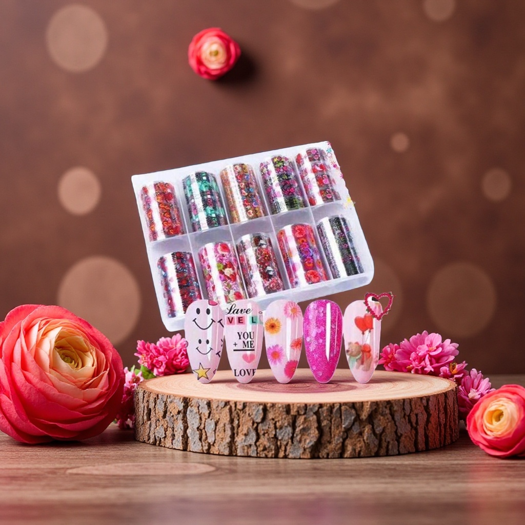 水晶3D雕花延长甲 时尚美甲套装持久不掉色详情3