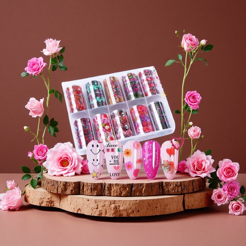 水晶3D雕花延长甲 时尚美甲套装持久不掉色详情1