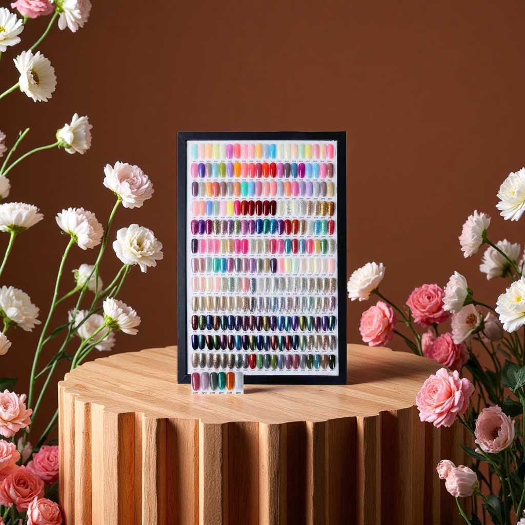 The basic nail care set for beginners includes tools such as pens, files, scissors and glue Specification image