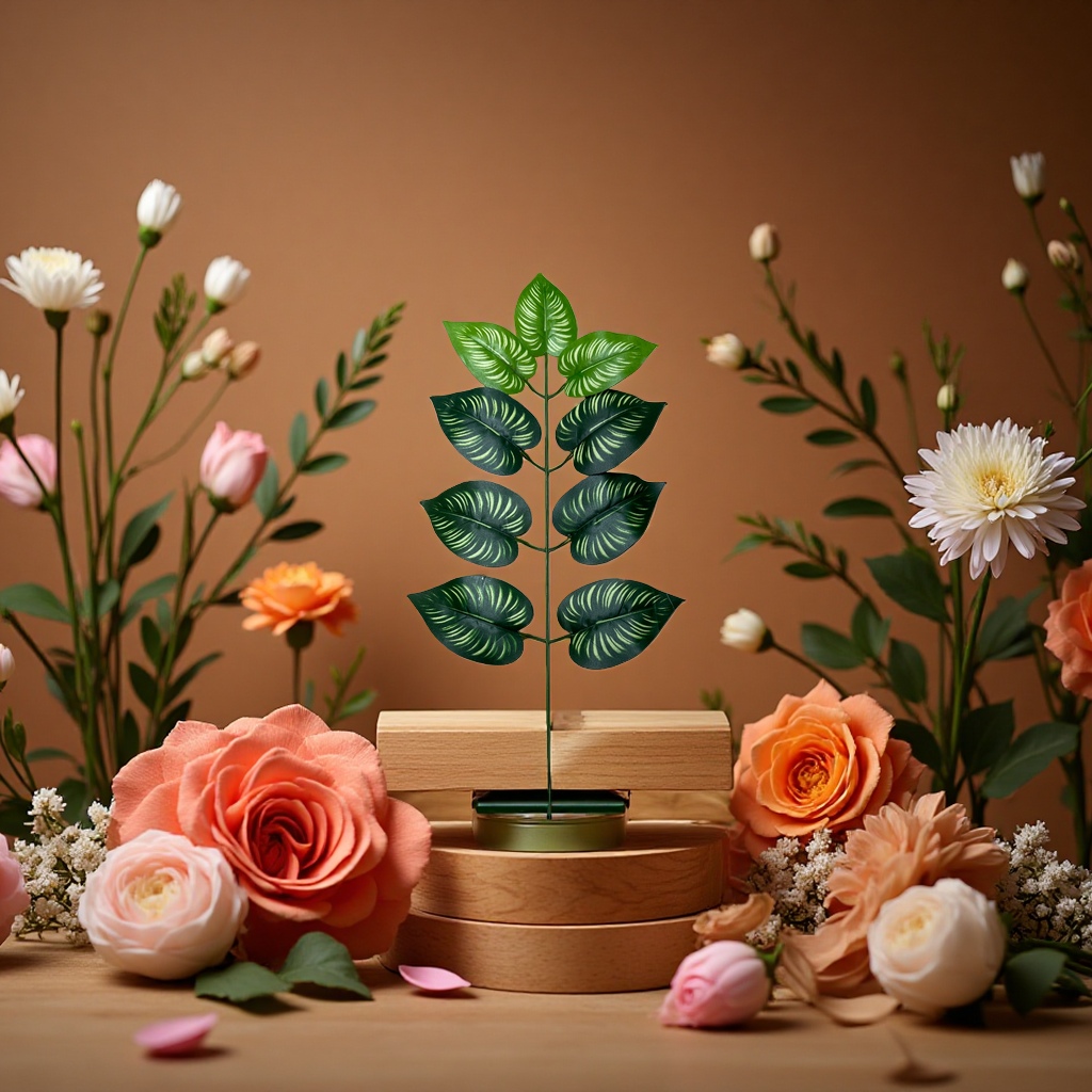 9杈叶CHF-0913盆栽植物绿植室内观赏盆栽家庭养殖细节图