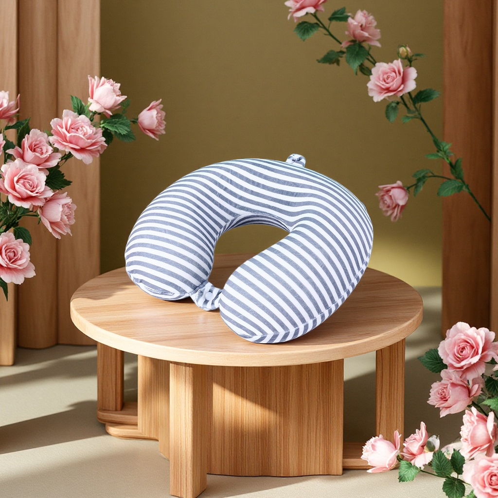 U-shaped pillow neck support, comfortable and breathable soft cushion, a perfect tool for office naps, travel and sleep Specification image