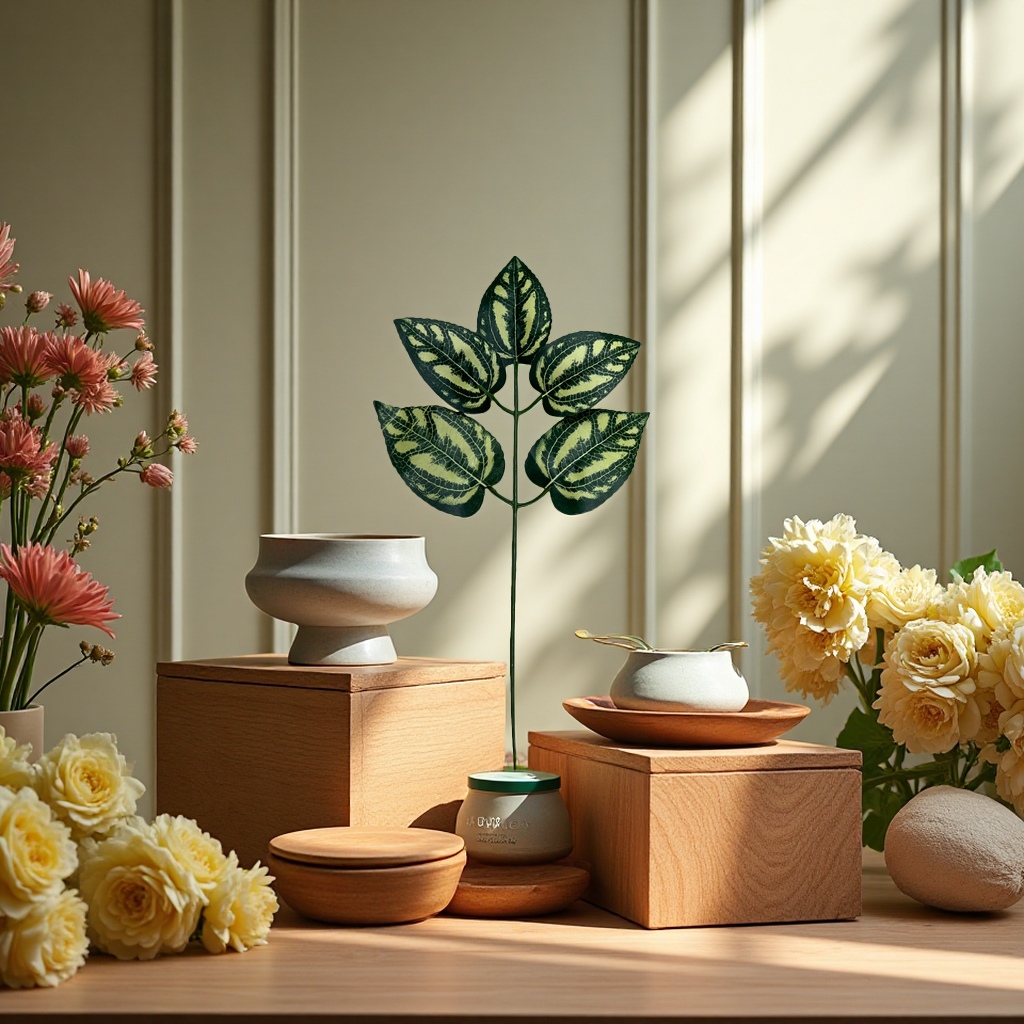 5杈叶CHF-0511盆栽植物室内绿植观赏盆栽家庭养植细节图