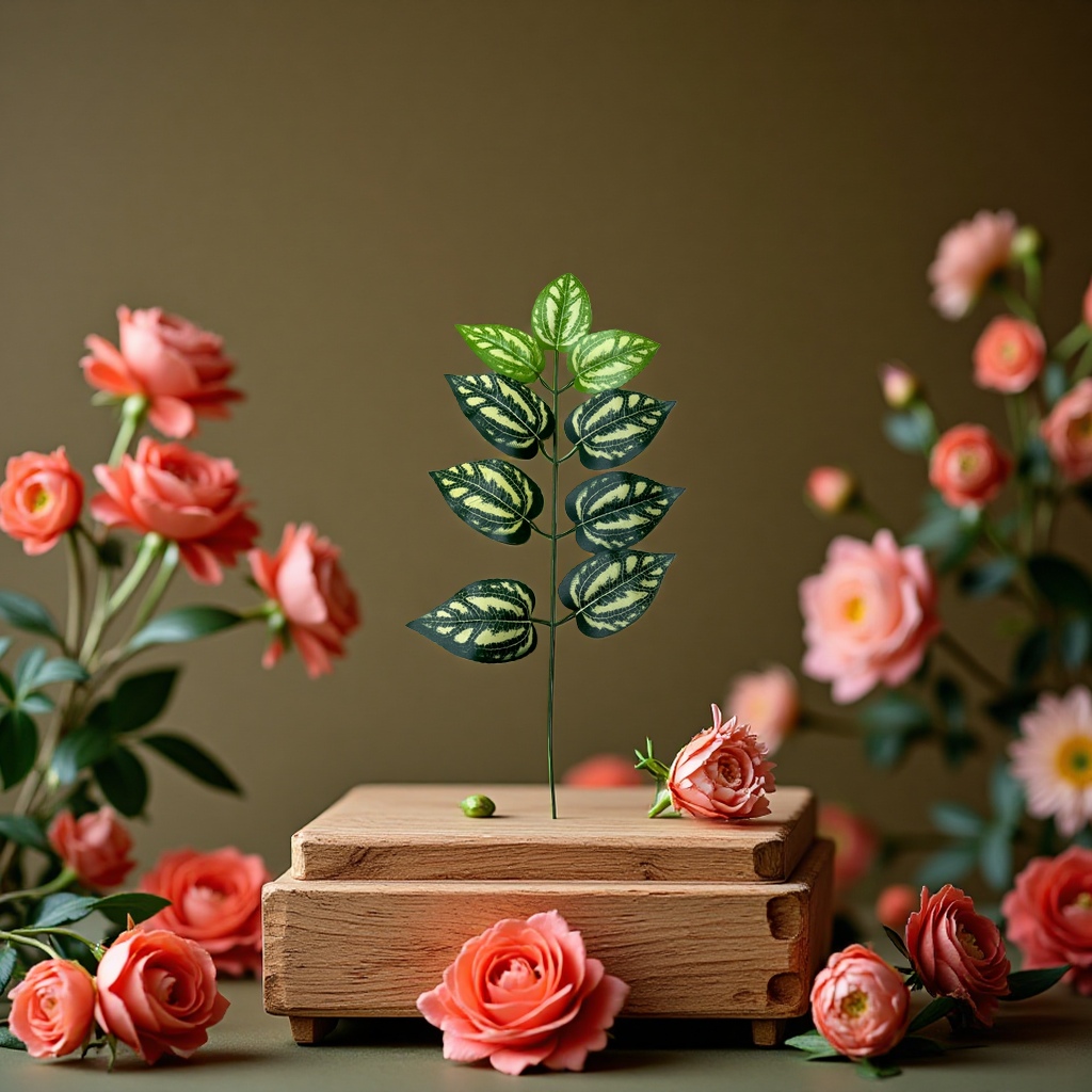 9杈叶CHF-0905盆栽植物绿植室内观赏植物家庭养殖细节图