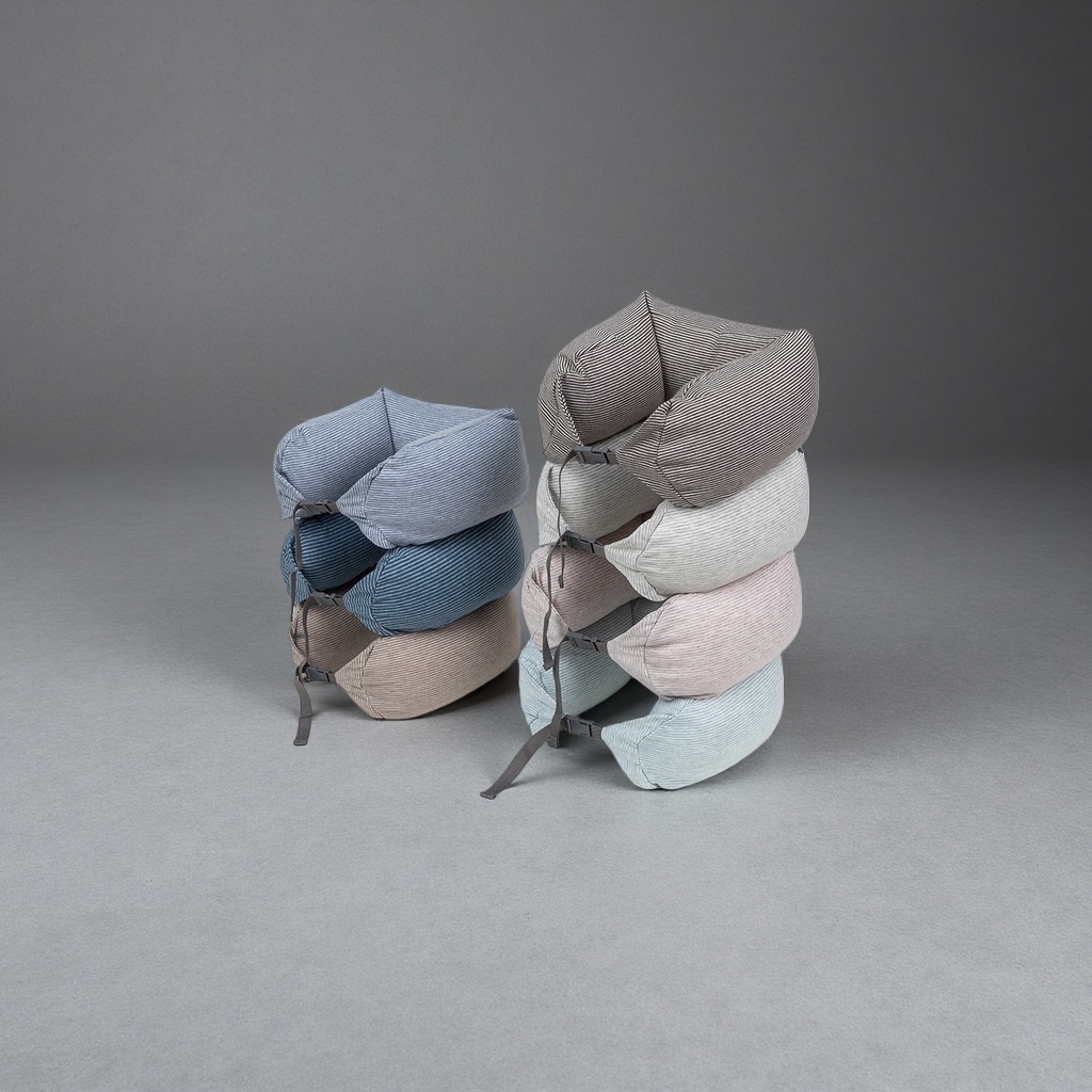 Foam example neck pillow is breathable, soft and provides support to relieve fatigue