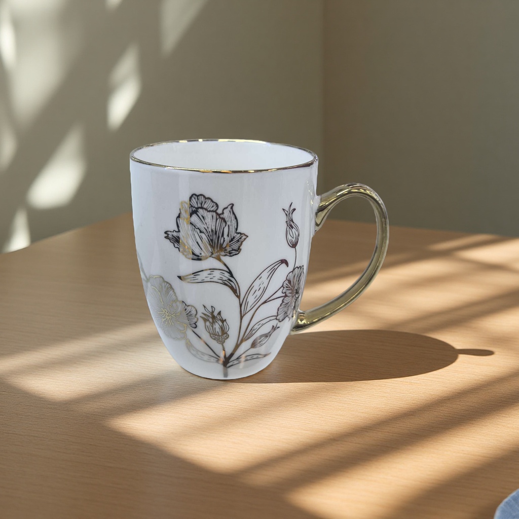 saida High borosilicate Cup set Ceramic Tea Cup and water Cup 180ml details Picture