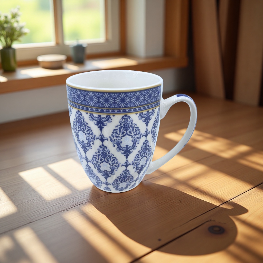 High borosilicate ceramic tea cup set, 180ml, shatterproof and heat-resistant Specification image
