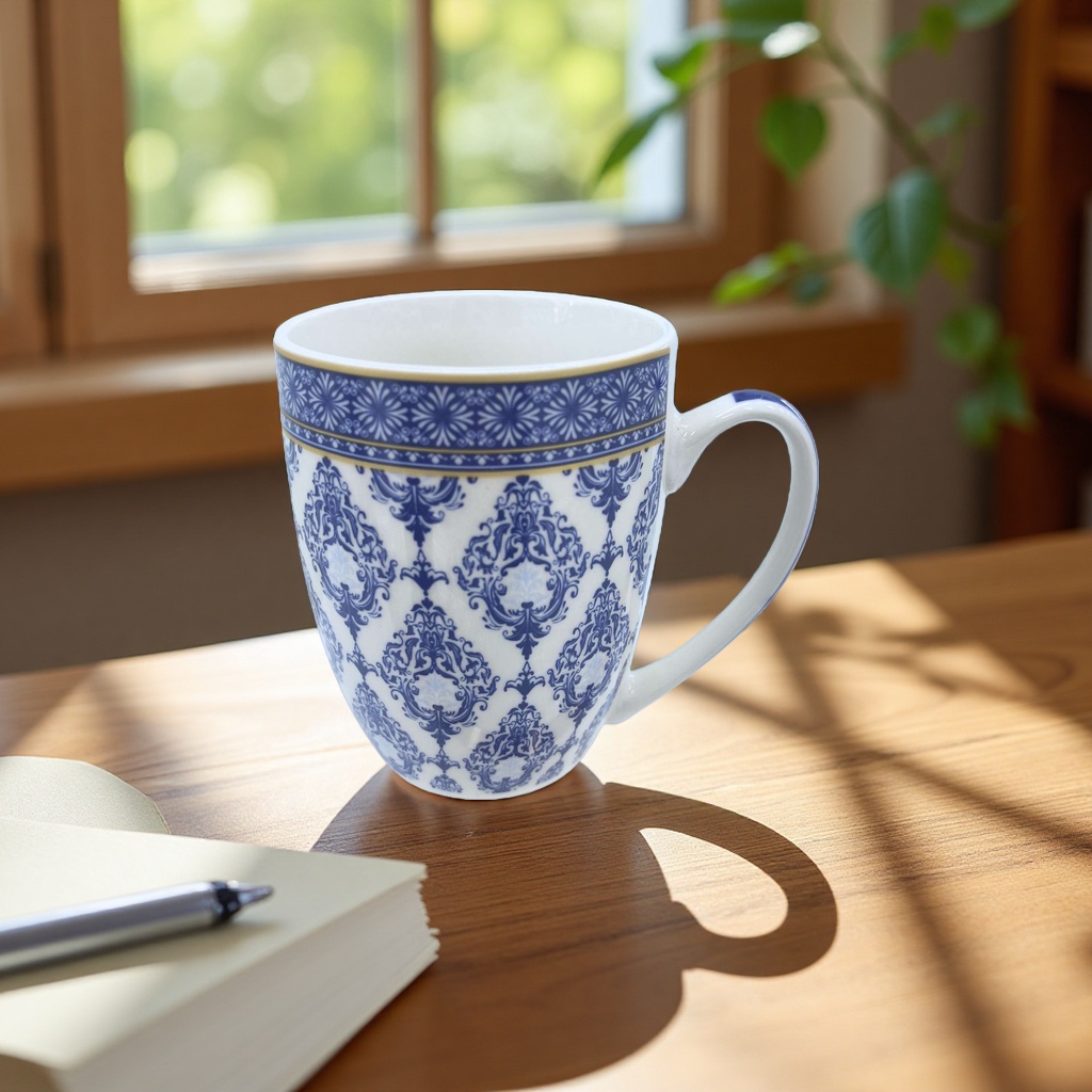 High borosilicate ceramic tea cup set, 180ml, shatterproof and heat-resistant
