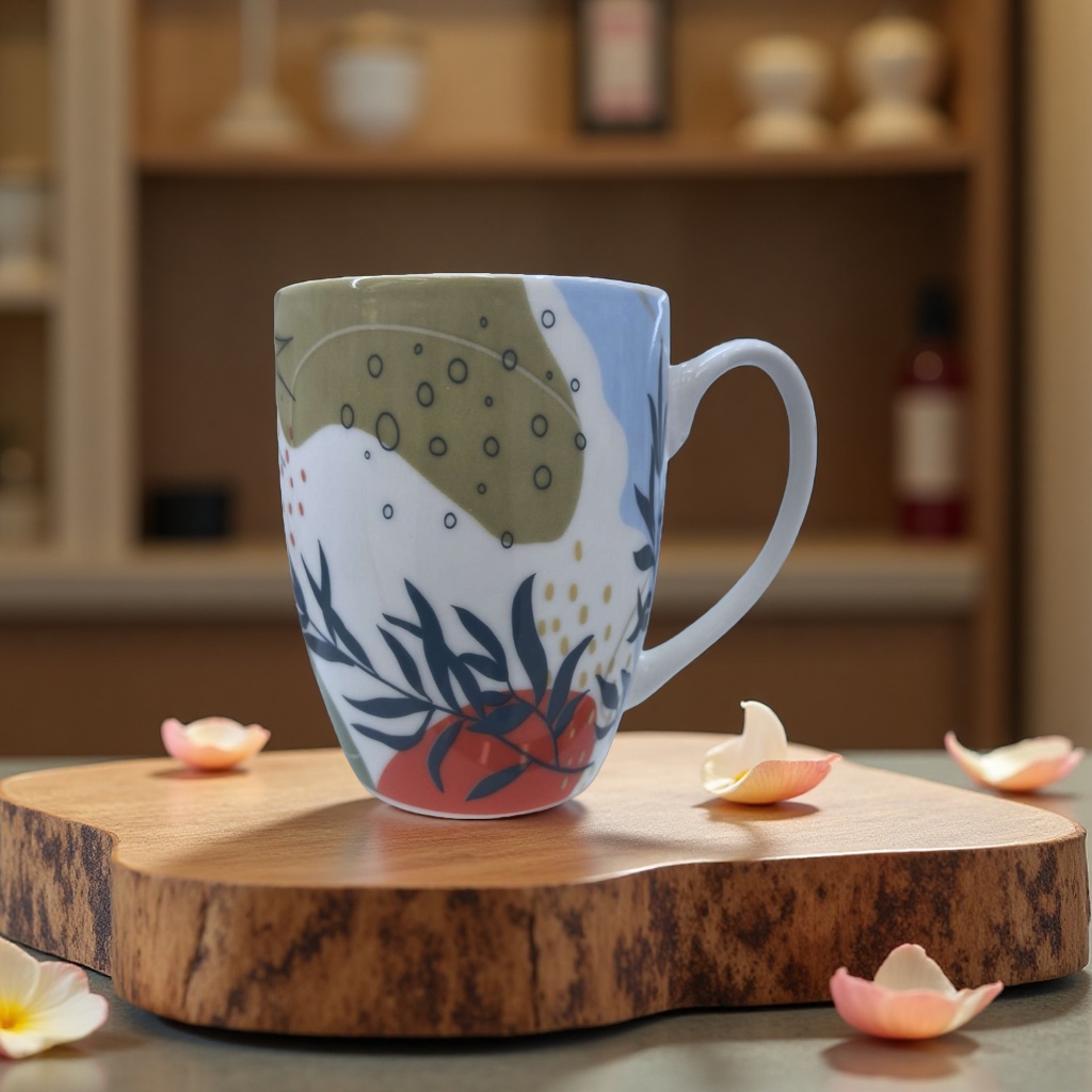 Ceramic high borosilicate cup set, ceramic tea cup and water cup 180ml, 104041126 Specification image