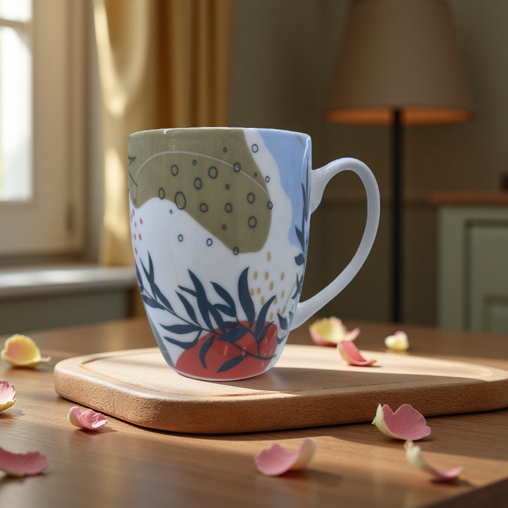 Ceramic high borosilicate cup set, ceramic tea cup and water cup 180ml, 104041126 Application Scenario