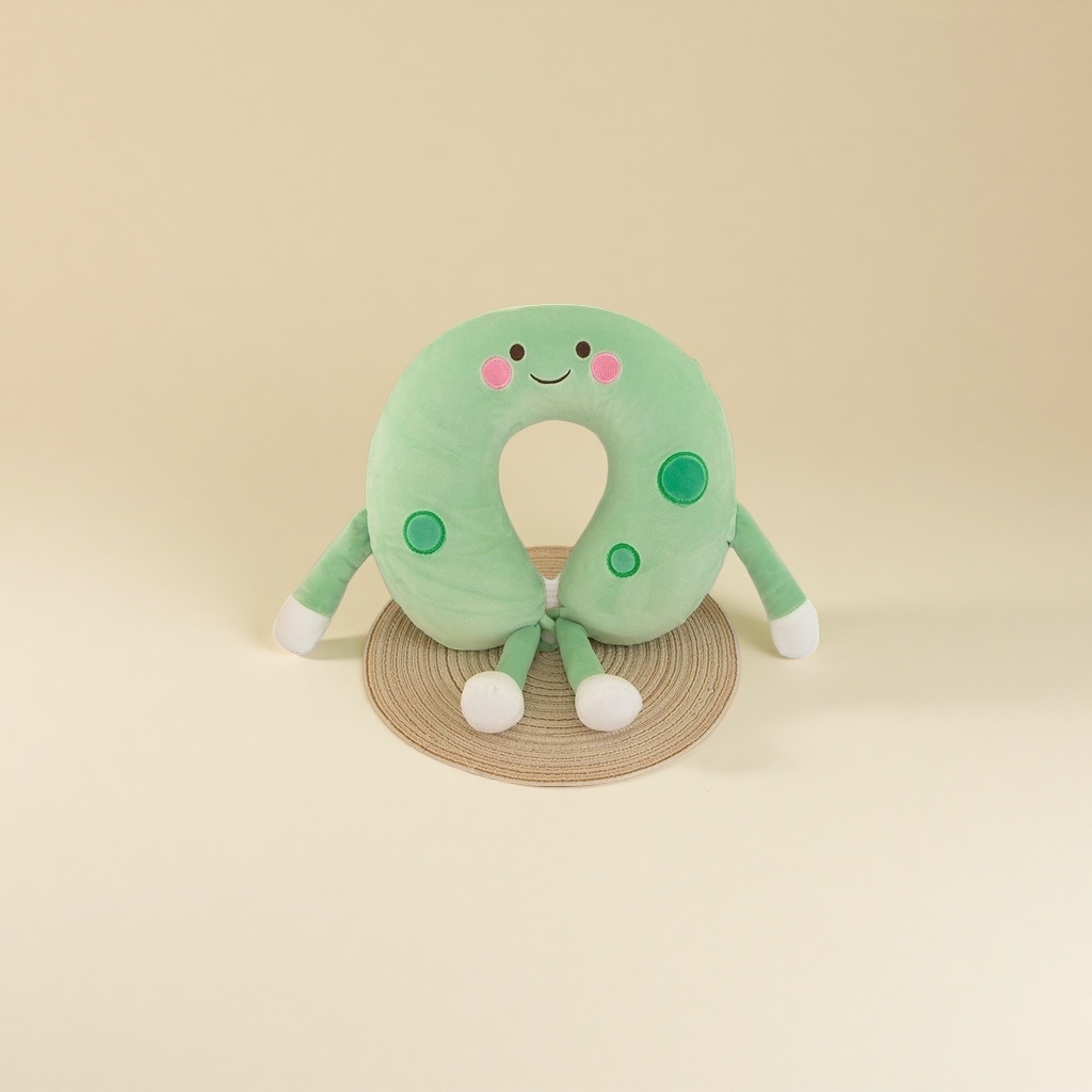 Cartoon travel pillow, portable neck pillow, comfortable sleep pillow, office nap magic tool