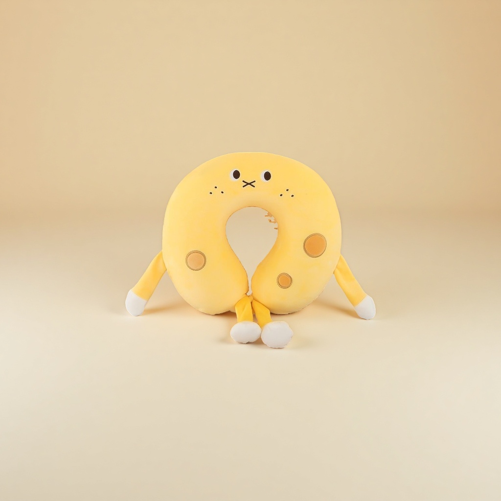 Cartoon travel pillow, portable neck pillow, comfortable sleep pillow, office nap magic tool Application Scenario