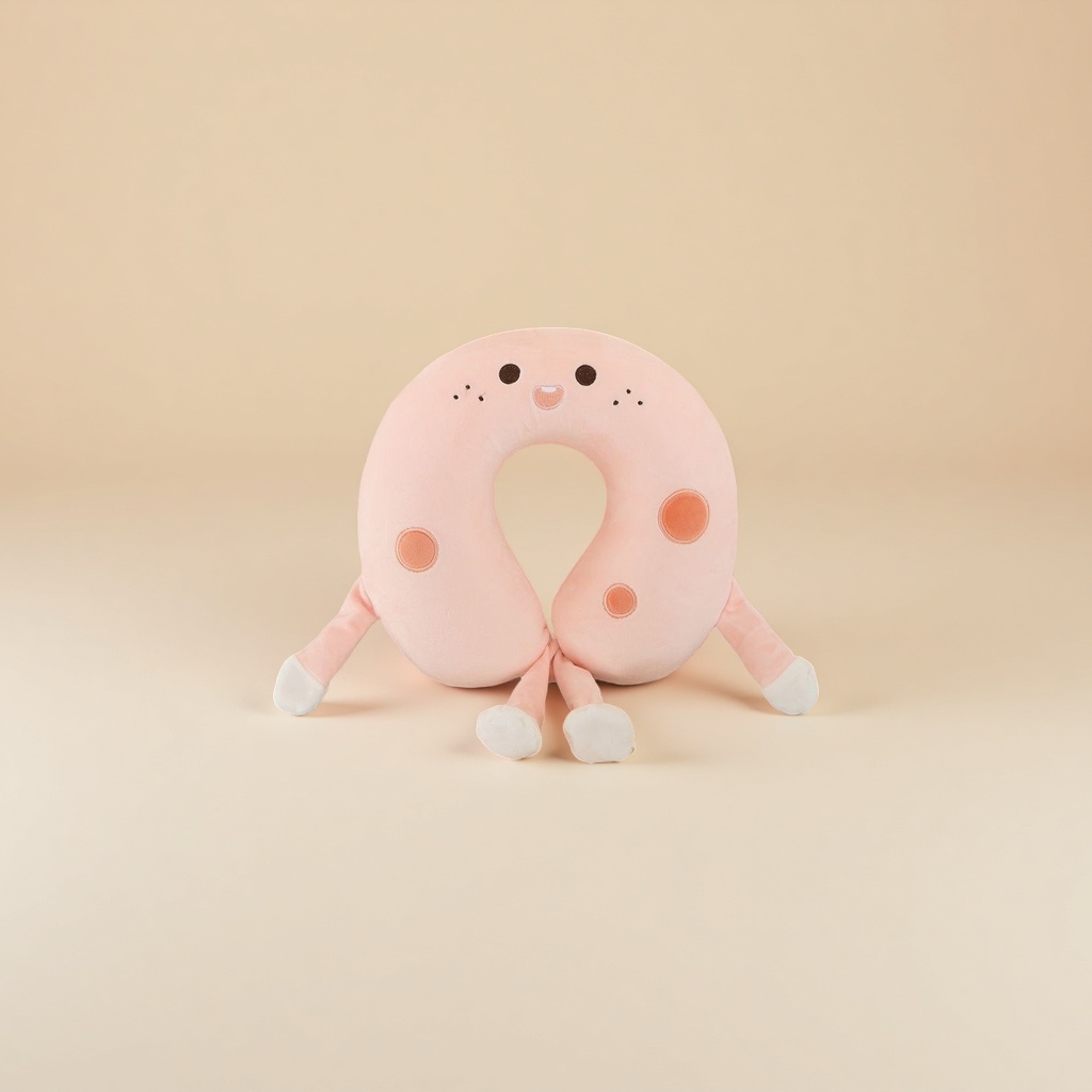 Cartoon travel pillow, portable neck pillow, comfortable sleep pillow, office nap magic tool details Picture