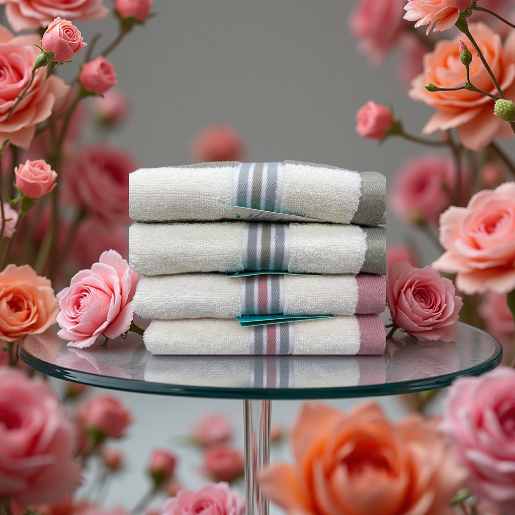 Pure cotton thickened towel, soft and absorbent, household bathroom towel, large capacity, breathable and antibacterial Specification image