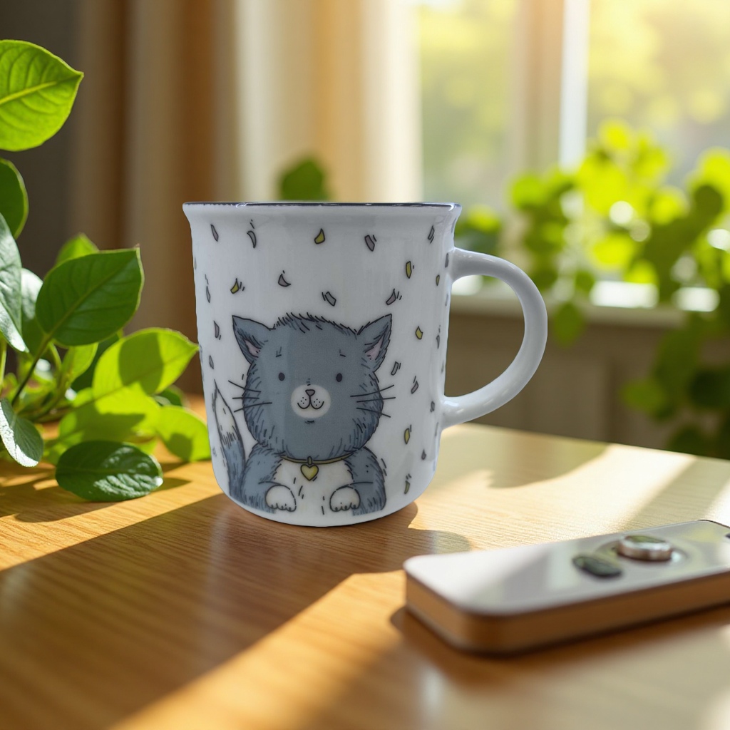 Ceramic coffee cups, stirring cups, insulated cups, portable, durable, heat-resistant design, large capacity Application Scenario
