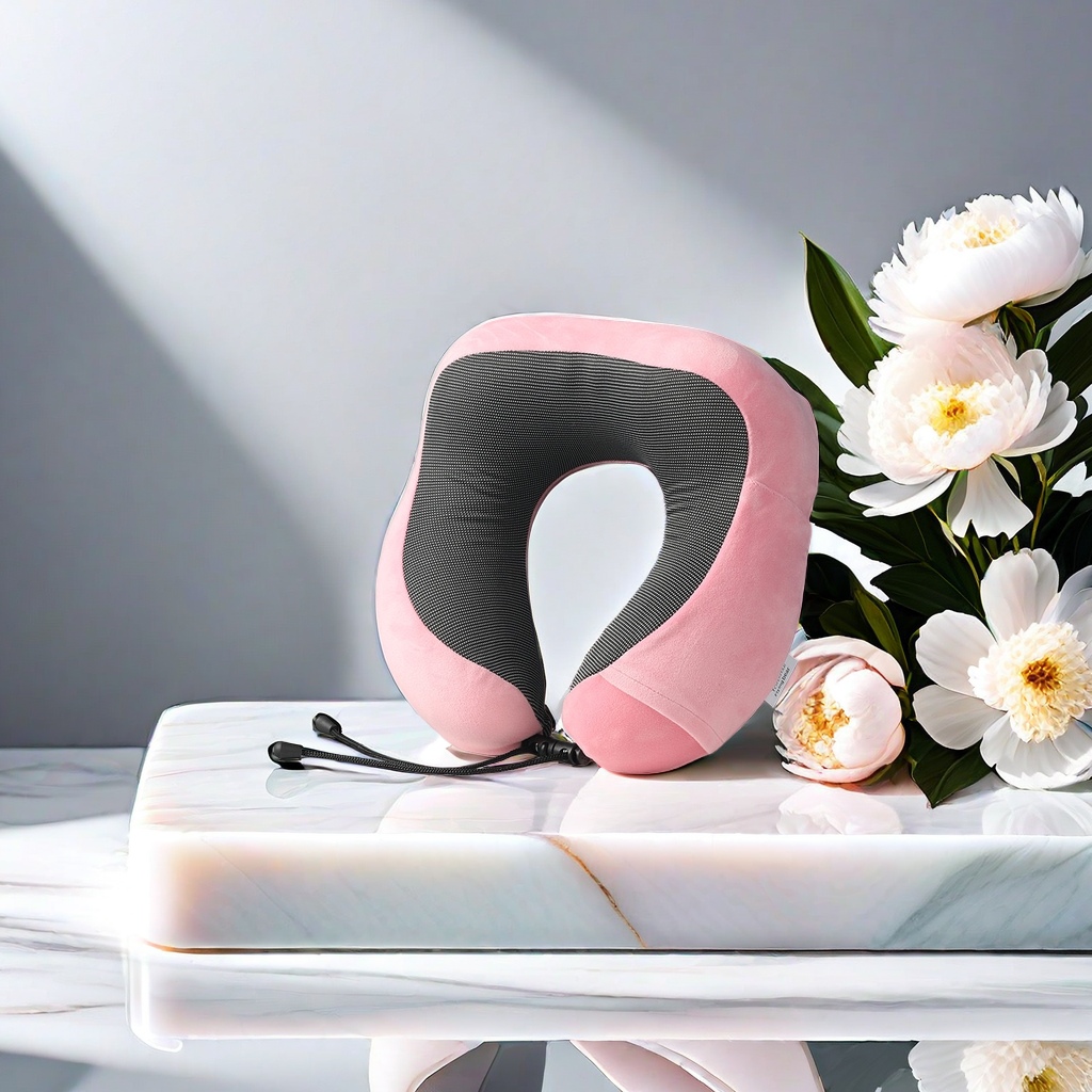 Portable travel pillow, neck-protecting, comfortable and breathable sleep pad, portable folding pillow Specification image