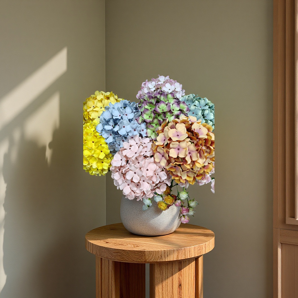 绣球花干花装饰摆件永生花束客厅家居摆件花艺材料