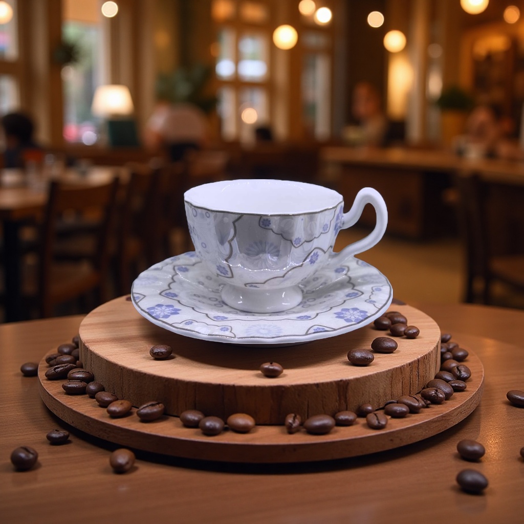 陶瓷咖啡杯搅拌杯保温杯家用杯子大容量耐高温耐用