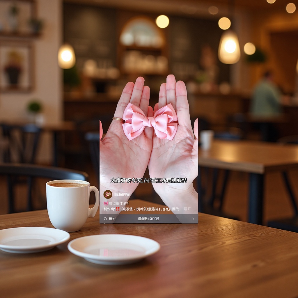 蝴蝶结发饰女可爱甜美头绳时尚发圈女生绑发带