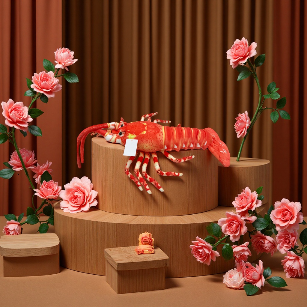 螯虾鲜活冷冻带壳大虾海鲜食材水产速冻食品