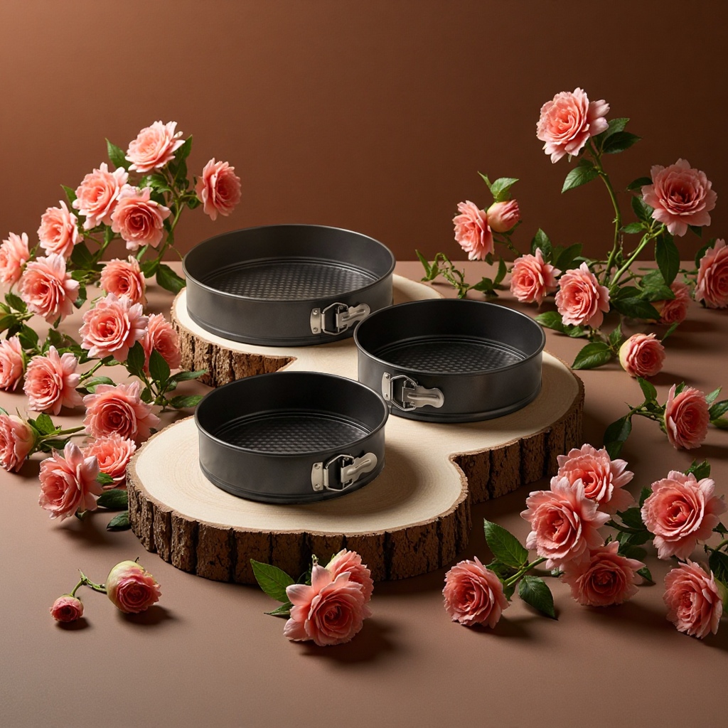 圆形蛋糕模具20cm不粘烤盘烘焙工具家用多功能模具