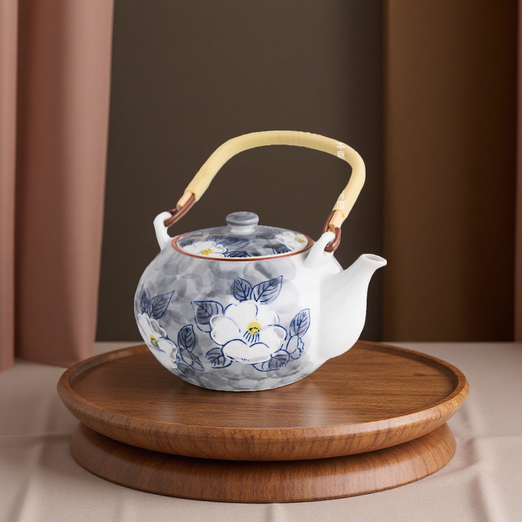 山茶花茶壶套装细节图