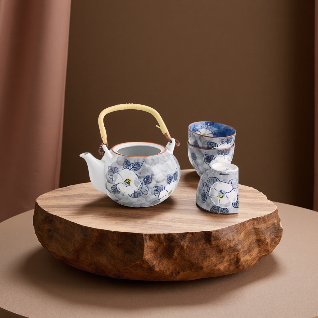 山茶花茶壶套装产品图