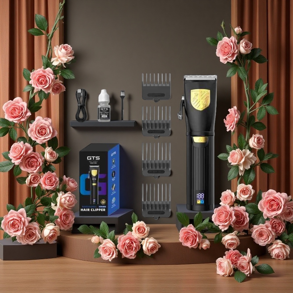 Men's hair clipper, portable rechargeable hair clipper, household electric hair clipper, trimming wonder
