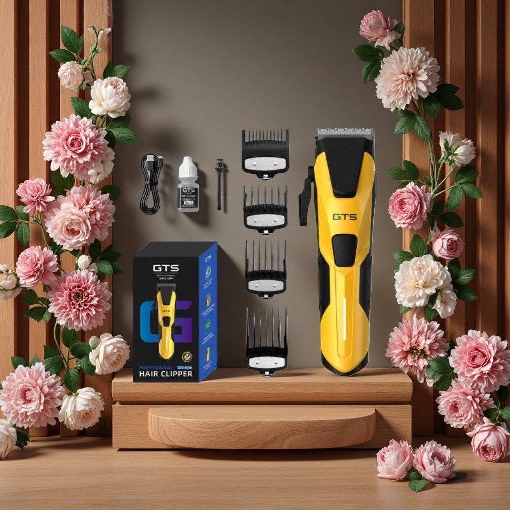 Portable electric hair clipper for men, rechargeable shaving and trimming tool set