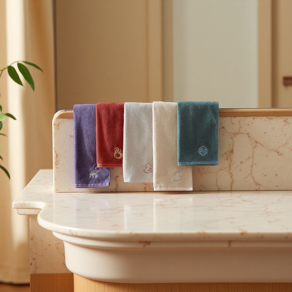 Pure cotton high-quality, soft and highly absorbent towel details Picture