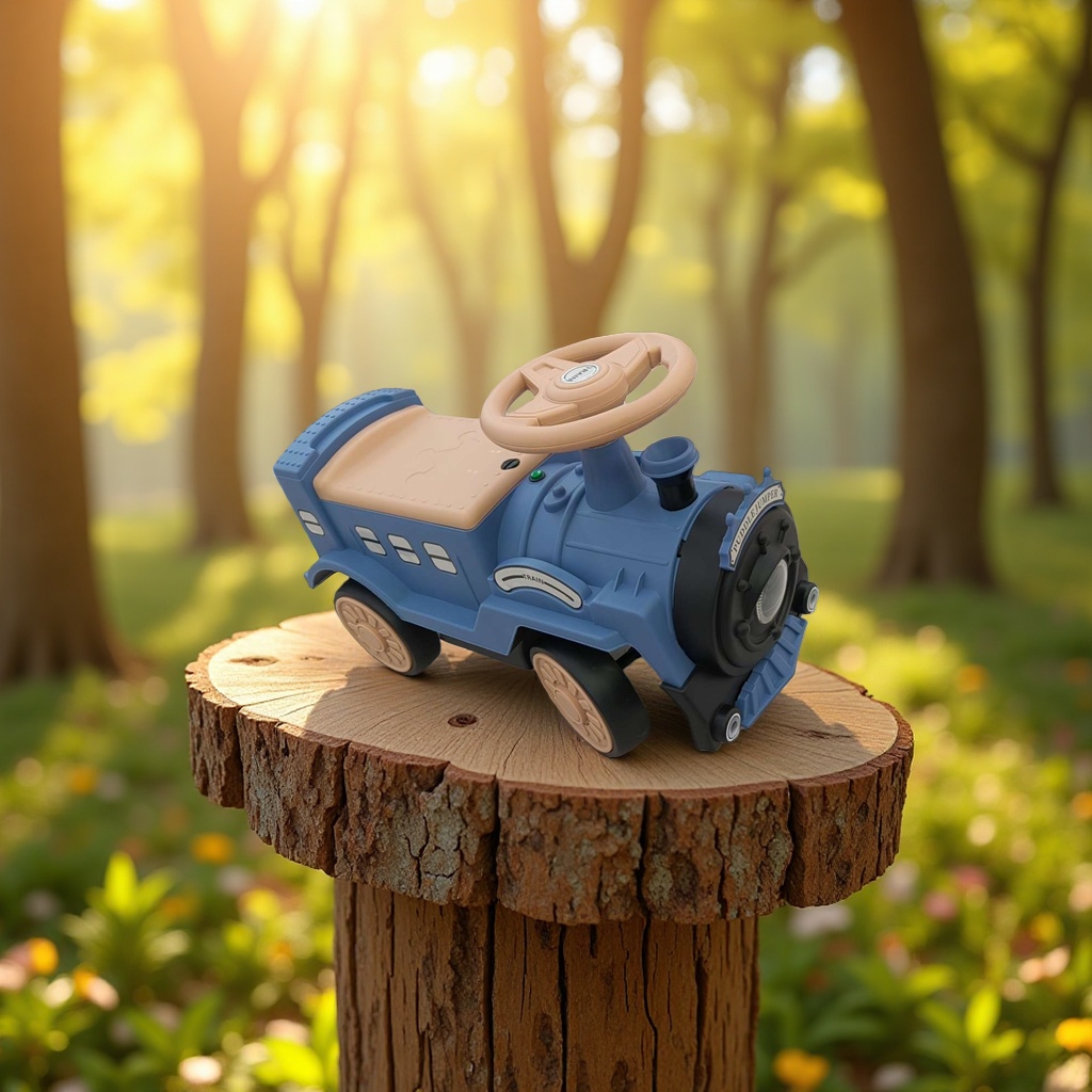 Little train toy, educational early childhood children's track assembly building blocks Application Scenario