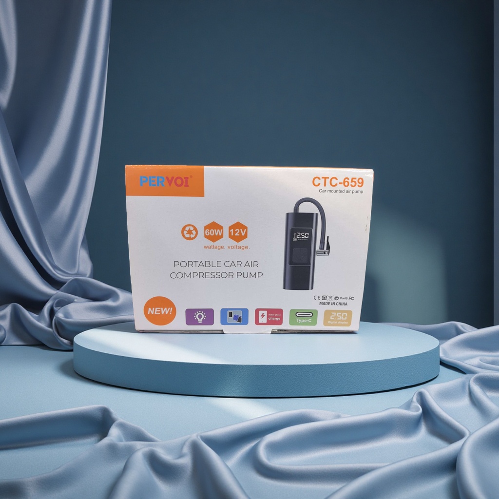 车载充气泵太阳能便携充电宝汽车搭电充气机