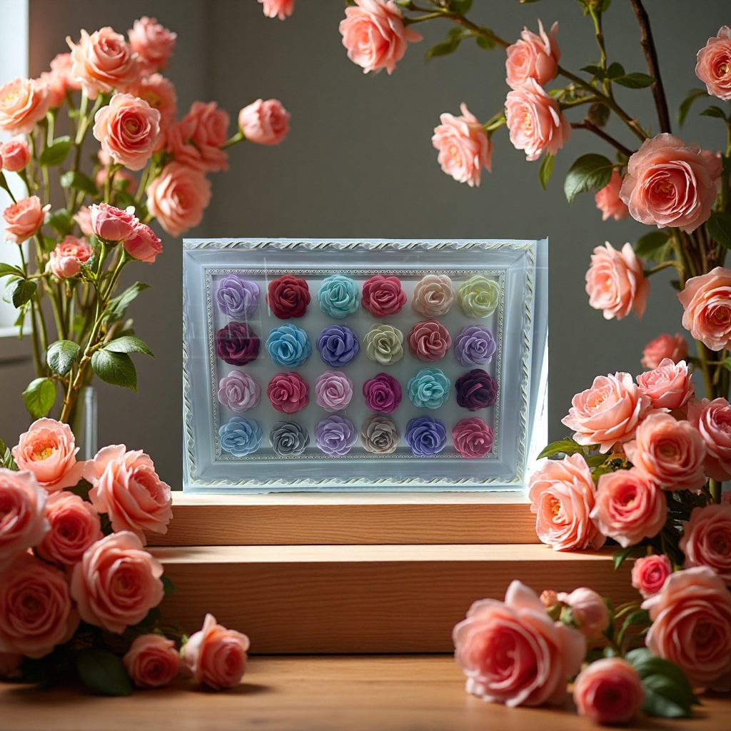 钩织仿真花郁金香装饰假花家居摆件客厅点缀细节图