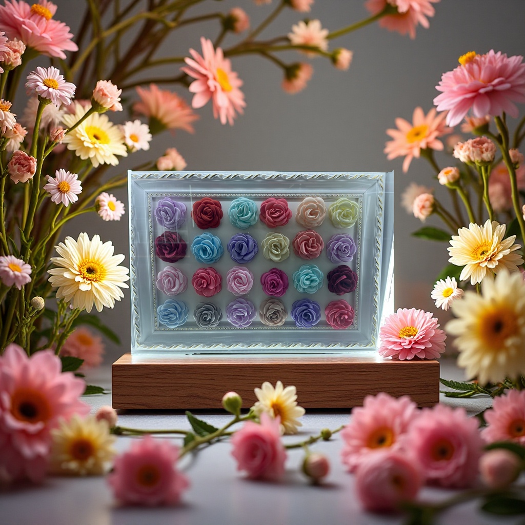 钩织仿真花郁金香装饰假花家居摆件客厅点缀产品图