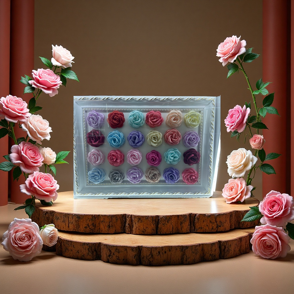 钩织仿真花郁金香装饰假花家居摆件客厅点缀