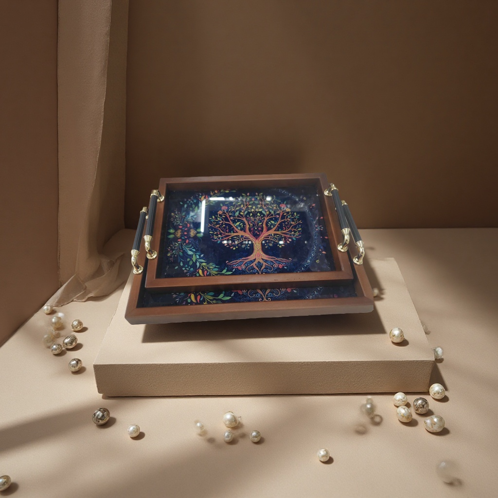 端菜茶托盘工艺盘支架托架吸塑盒塑料涂料托盘