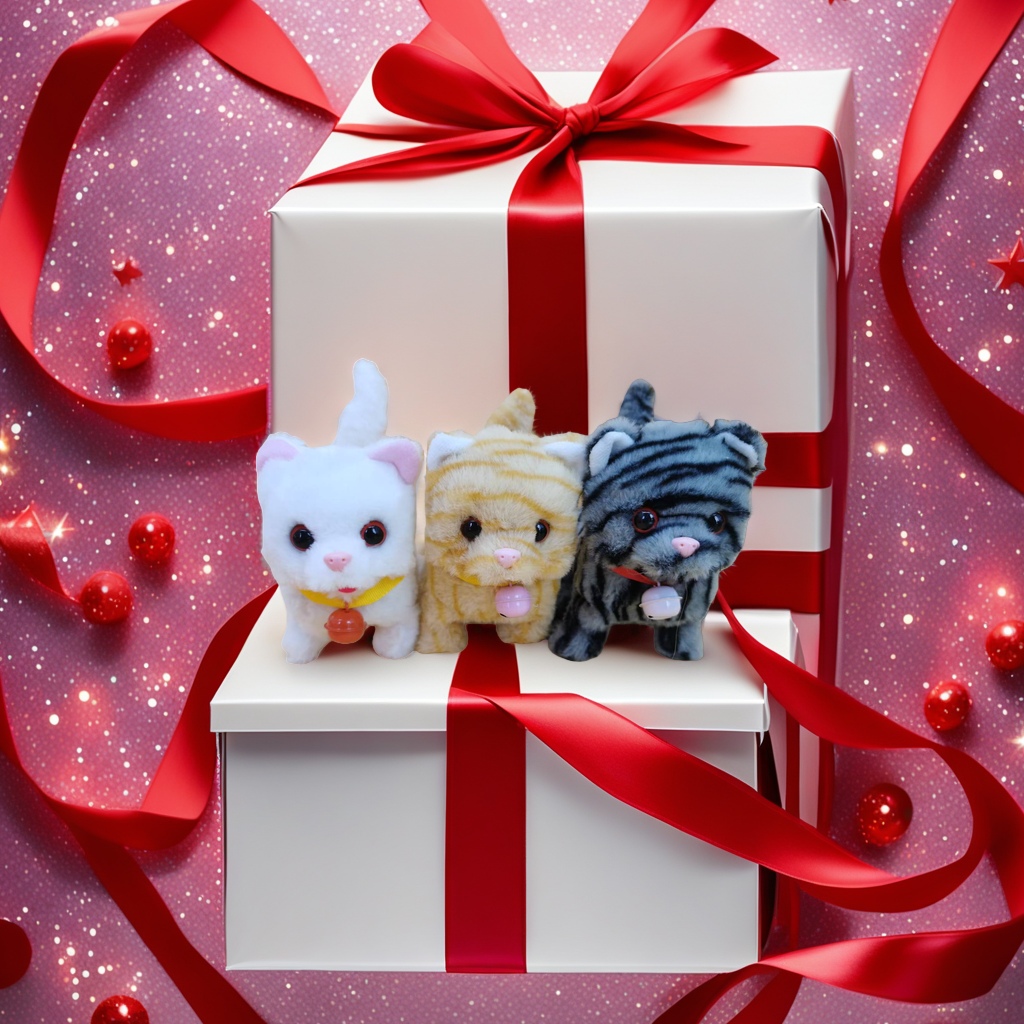 潮玩毛绒电动玩具潮流玩偶可爱卡通宠物plush