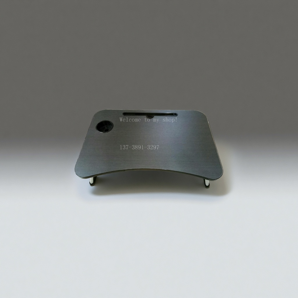 床边桌/桌子/电脑/注塑折叠电脑桌/折叠电脑桌白底实物图