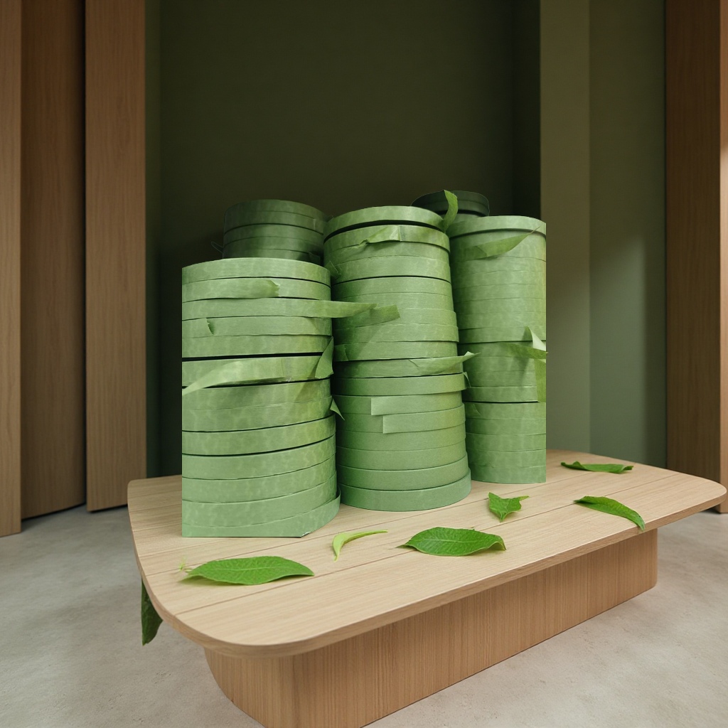 绿色手捲纸，绿色花杆纸，1.2宽，仿真花材料，圣诞用品材料，婚庆用品材料，工艺品摆件用品材料