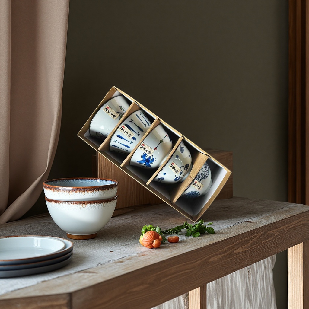 Ceramic tableware set, small ceramic bowl, 16-head ceramic dinner plate set, tea set gift box