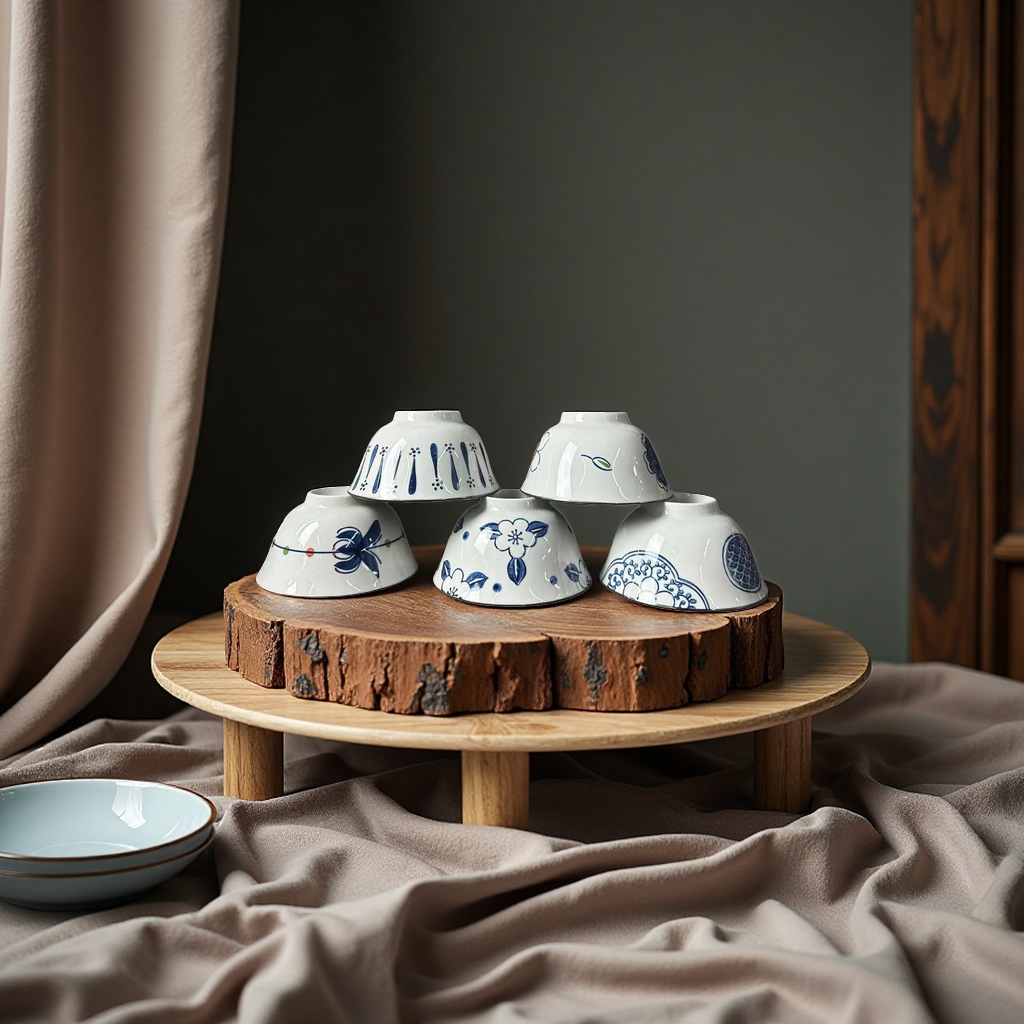 Ceramic tableware set, small ceramic bowl, 16-head ceramic dinner plate set, tea set gift box details Picture