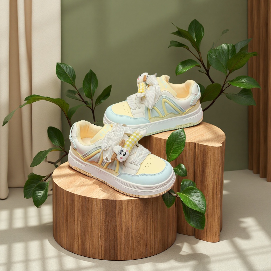 人本皮面女士板鞋经典复古休闲鞋