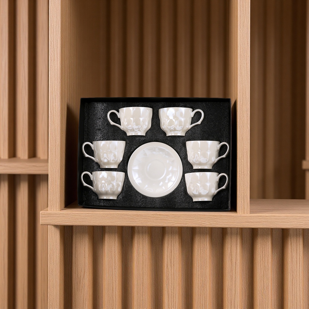 Simple cerámica taza y plato set Medio Oriente saudita té regalo de la tarde 180cc taza de agua taza set pareja taza Specification image