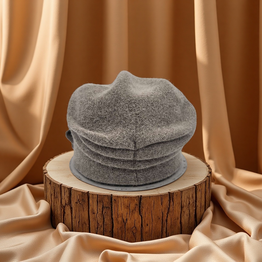 Autumn and winter fashion hat, rabbit fur knitted beaded hand-flowered pullover hat, women's winter versatile knitted woolen hat, supports custom styles and colors Application Scenario