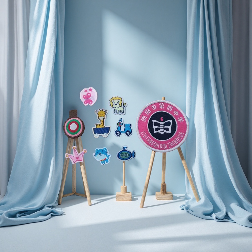 Customized printed labels and personalized embroidered labels for collar labels have clear and durable textures