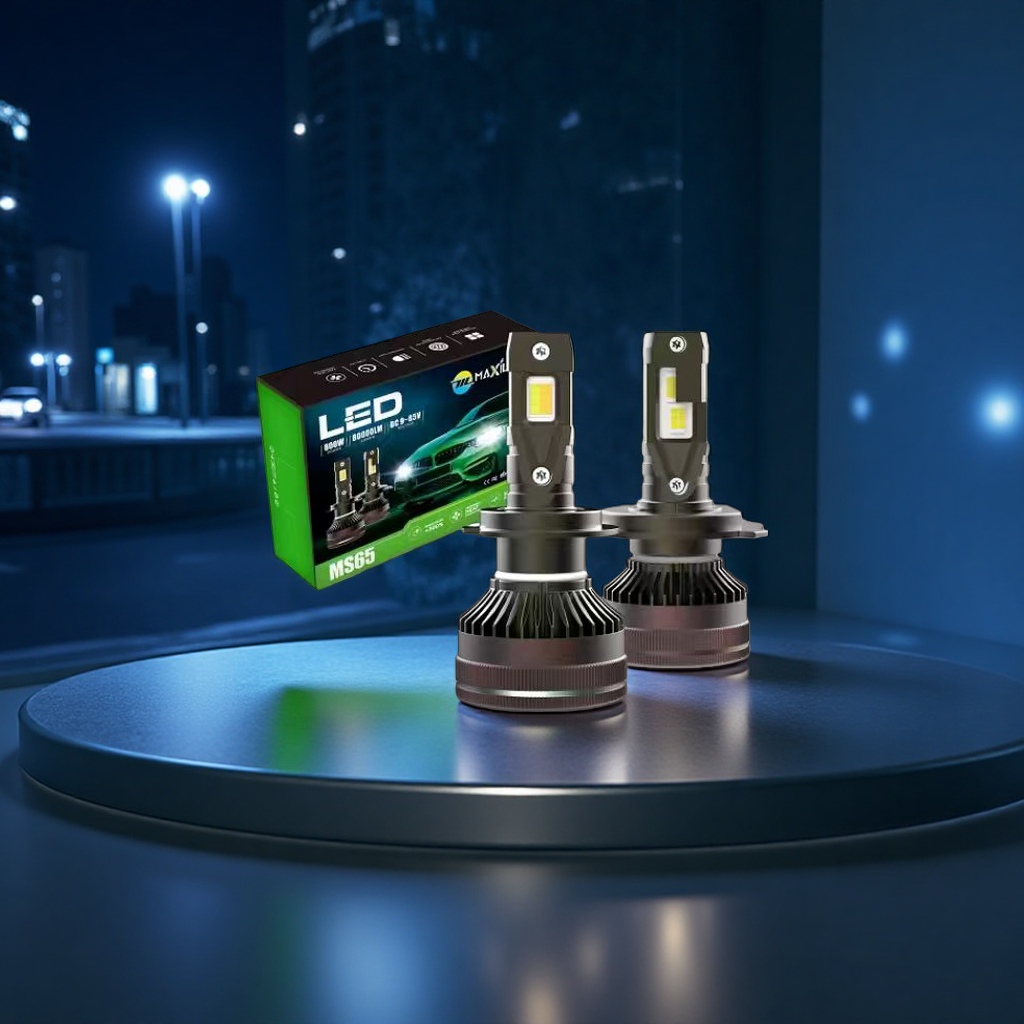 The upgraded LED high-brightness high beam bulb for car headlights is suitable for various vehicle models details Picture