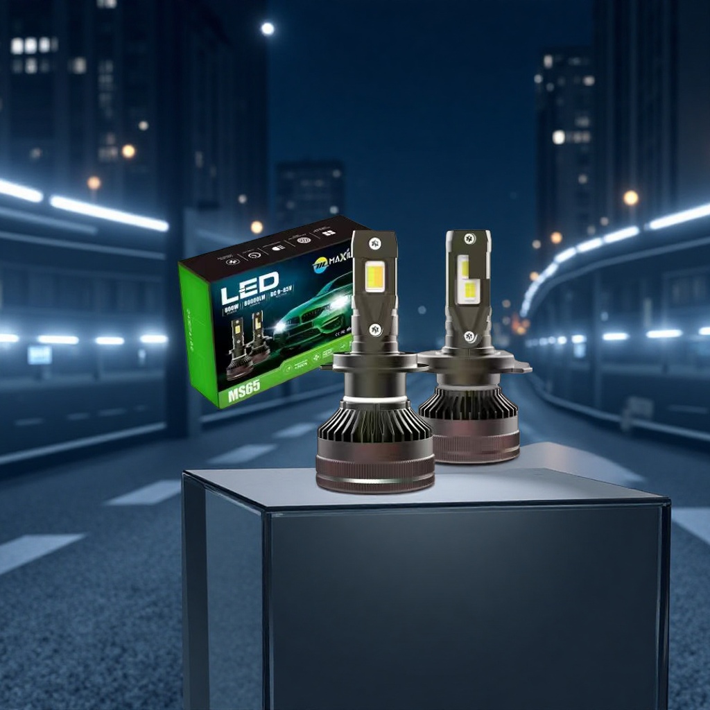The upgraded LED high-brightness high beam bulb for car headlights is suitable for various vehicle models Specification image