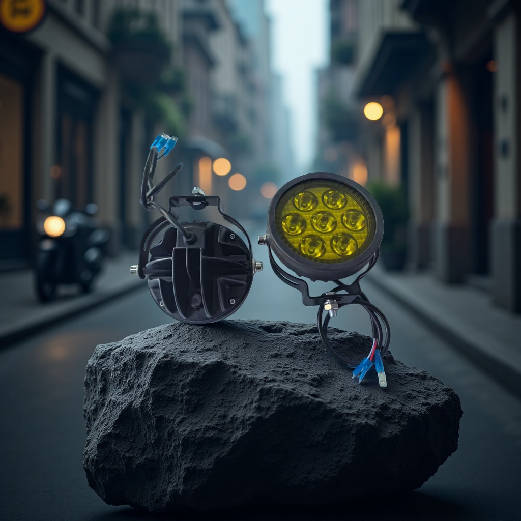 Motorcycle and electric bike spotlights, motorcycle accessories, multi-functional lighting fixtures Application Scenario